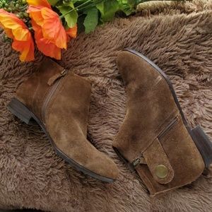 Franco Sarto brown ankle boots